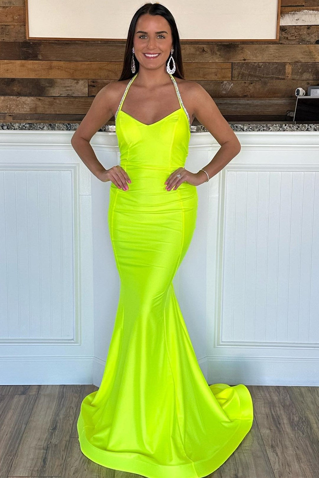 dressimeDressime Gorgeous Mermaid Spaghetti Straps Trumpet Long Prom Dress 