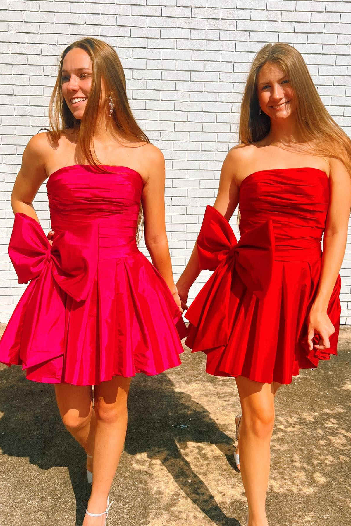 dressimeMini Princess Strapless Ruffled Homecoming Cocktail Dress 