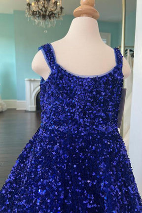 Dressime A-Line Straps Sequin Girl Pageant Dress