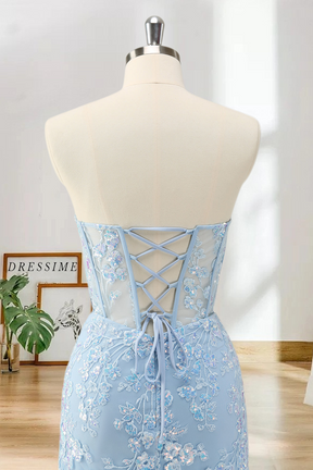 Dressime Bodycon Sweetheart Corset Short/Mini Homecoming Dress with Appliques