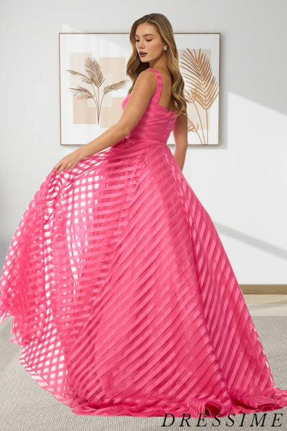 Dressime Elegant A Line Sweetheart Long Prom Dress With Bow