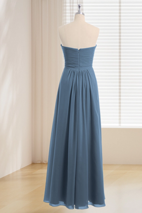 Dressime Plus Size A Line Sweetheart Chiffon Bridesmaid Dresses